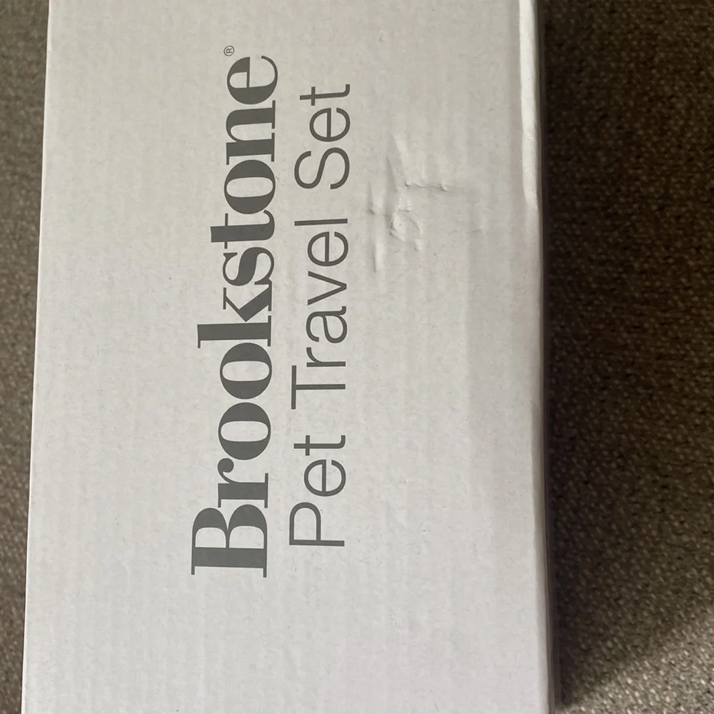 Brookstone pet travel set